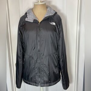 Women’s Size Medium Black North Face Lightweight Jacket with Inner Fleece Lining